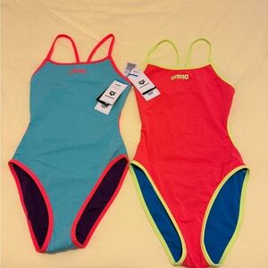 Arena Women's Swimsuit Set - Blue and Pink